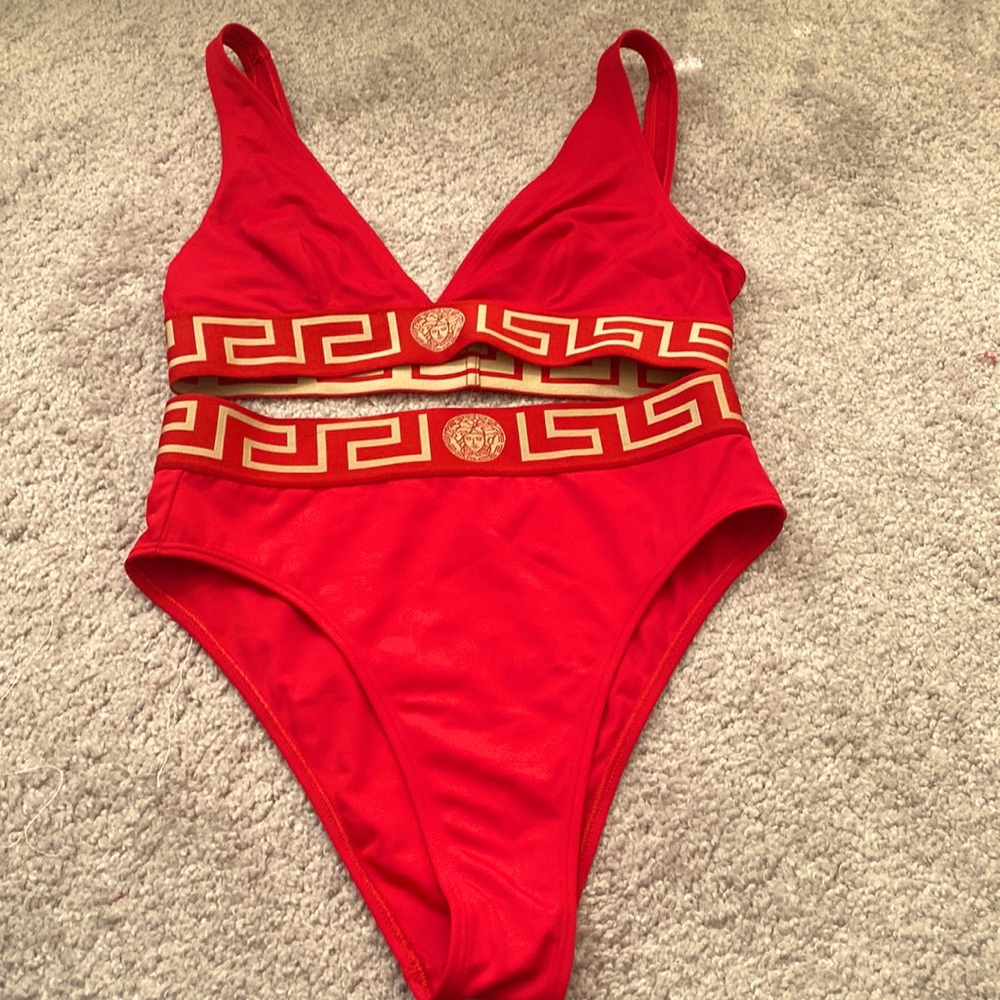 Versace two piece bathing suit